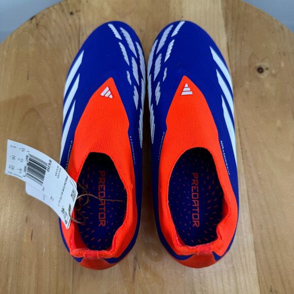 Mens 6 / Womens 7 - Adidas Predator Elite‎ LL FG Soccer Cleats Blue Laceless NEW main image 4